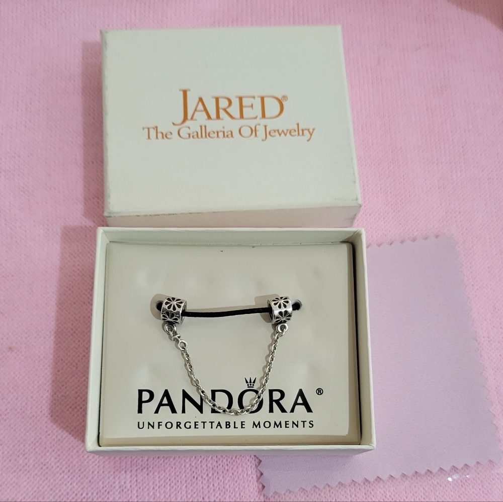 AUTHENTIC PANDORA Safety Chain Bracelet Sterling Silver